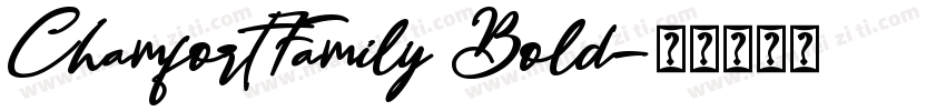 ChamfortFamily Bold字体转换